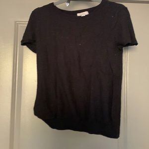 Loft Short Sleeve Shirt - Black - Women’s S